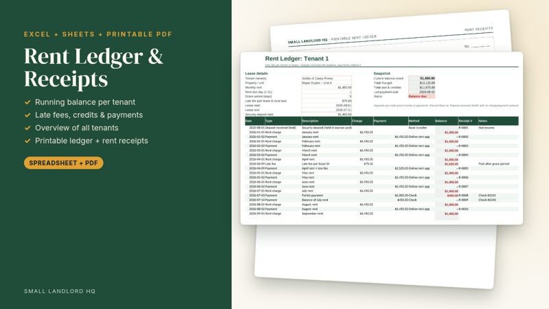 Rent Ledger preview